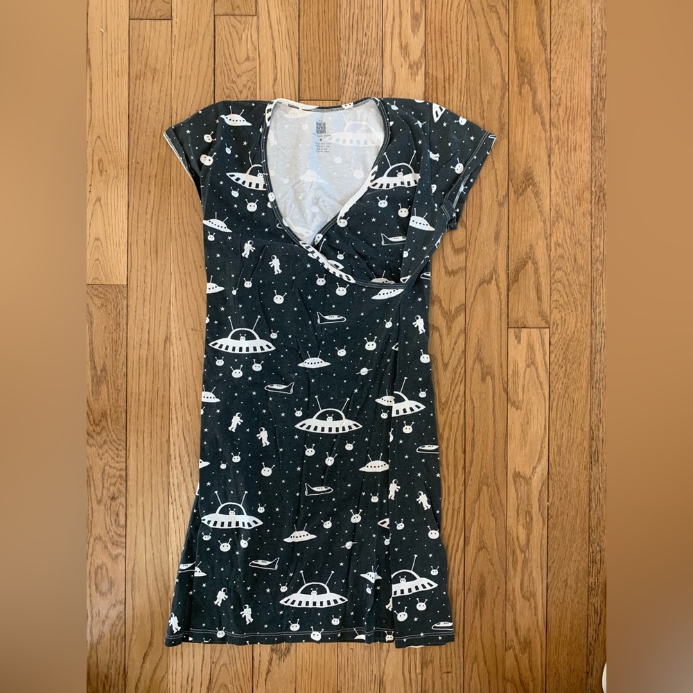 Winter Water Factory cross front space dress